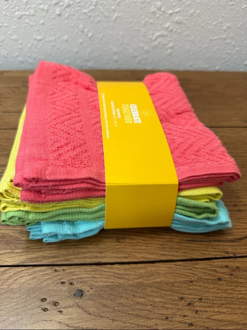 Celebrate Together Summer Dishcloths Solid color set of 4